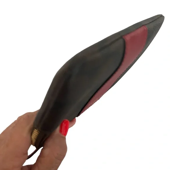 COACH CROSSGRAIN LEATHER CORNER ZIP WRISTLET - Picture 5 of 7